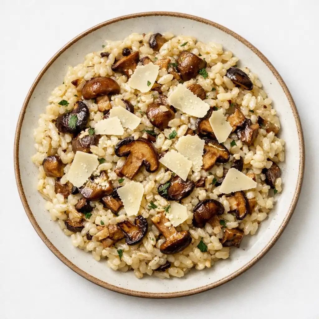 Risotto z grzybami leśnymi i parmezanem